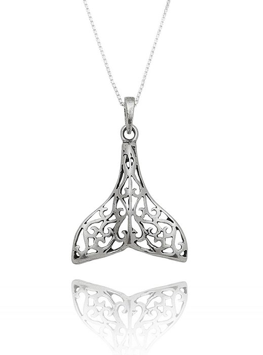 Colar De Prata Bali Rabo De Sereia – Joia em Prata 925 de Qualidade