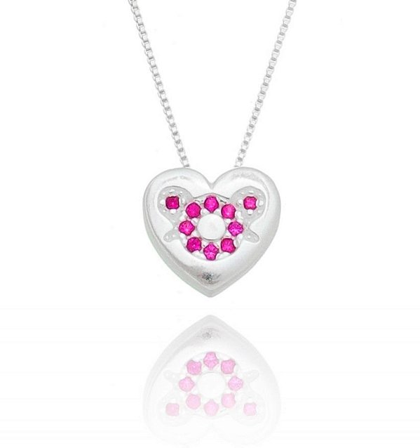 Colar De Prata Amor A Filha – Joia em Prata 925 de Qualidade