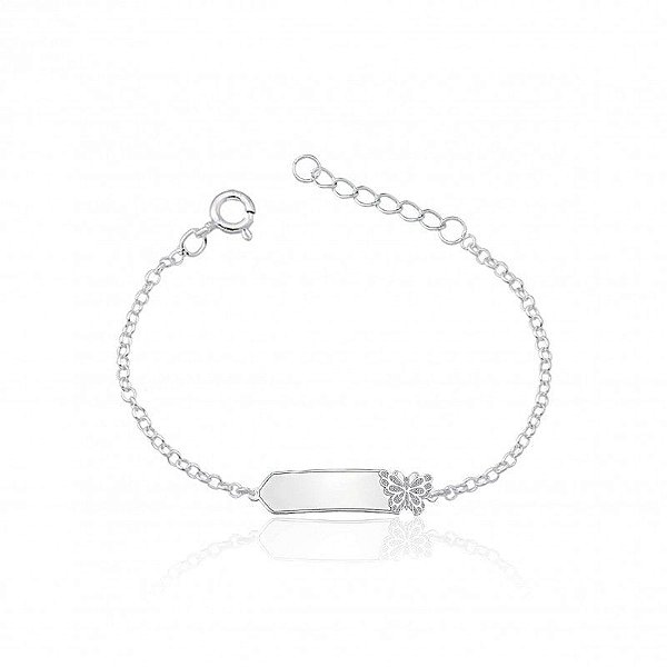 Pulseira De Prata Infantil Borboleta – Joia em Prata 925 de Qualidade