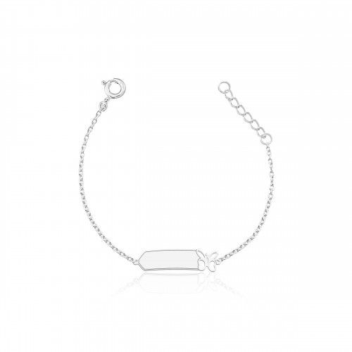 Pulseira De Prata Infantil Borboleta – Joia em Prata 925 de Qualidade