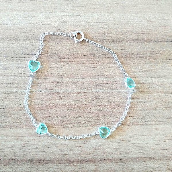 Pulseira De Prata Coração – Joia em Prata 925 de Qualidade