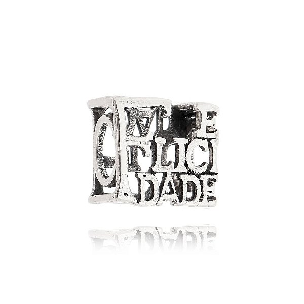 Berloque De Prata Felicidade – Joia em Prata 925 de Qualidade