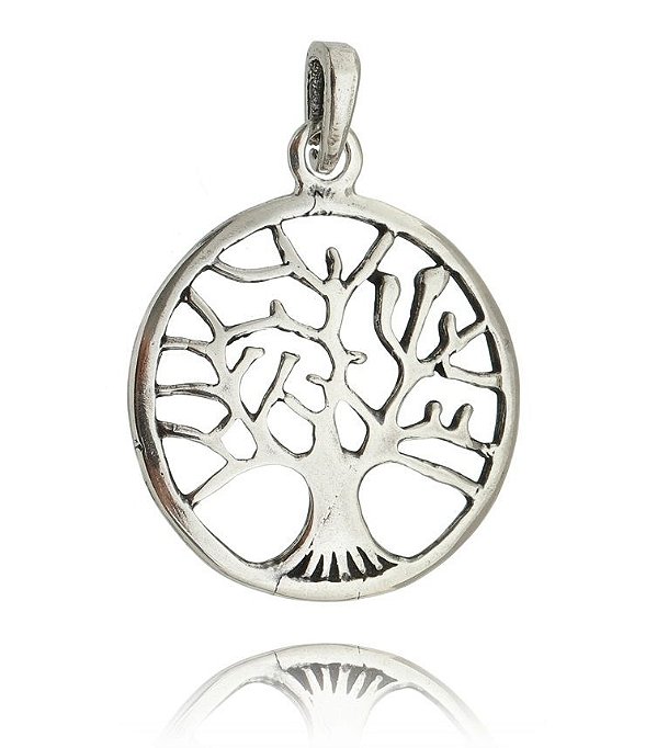 Pingente De Prata Mandala Árvore Da Vida – Joia em Prata 925 de Qualidade