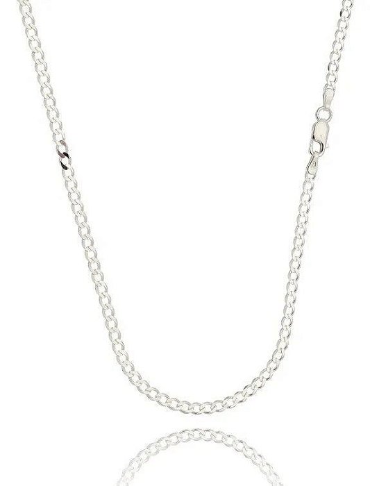 Corrente De Prata Masculina Grumet 70 X 0.4 Cm – Joia em Prata 925 de Qualidade