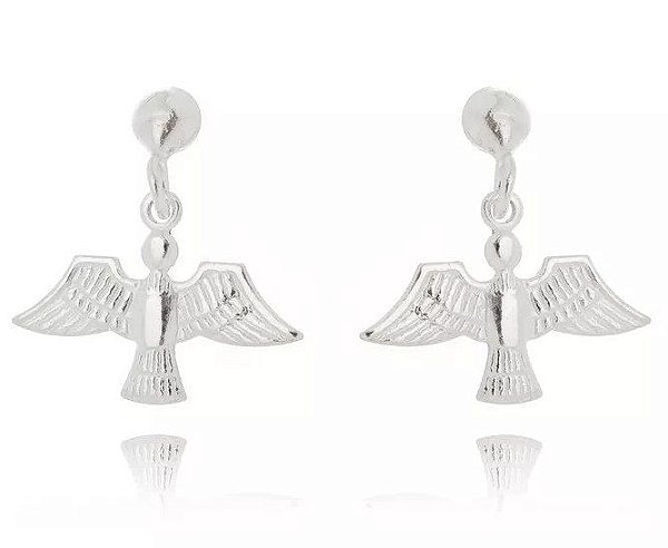 Brinco De Prata Espirito Santo – Joia em Prata 925 de Qualidade