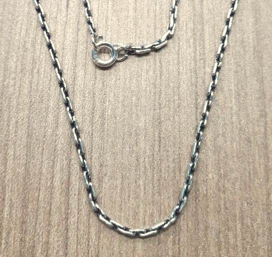 Corrente Prata De Bali Modelo Trilho 45Cm – Joia em Prata 925 de Qualidade