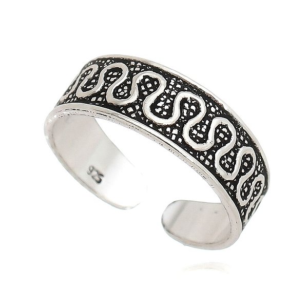 Falange De Prata De Bali Geometria – Joia em Prata 925 de Qualidade