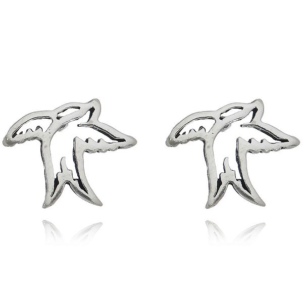 Brinco De Prata Pombinha Espírito Santo – Joia em Prata 925 de Qualidade