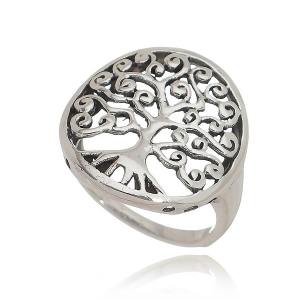 Anel De Prata Árvore Da Vida – Joia em Prata 925 de Qualidade
