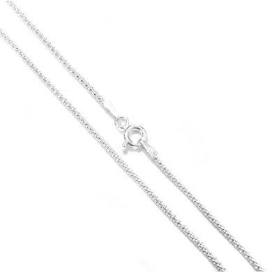 Corrente De Prata Pipoca Diamantada 45 Cm – Joia em Prata 925 de Qualidade