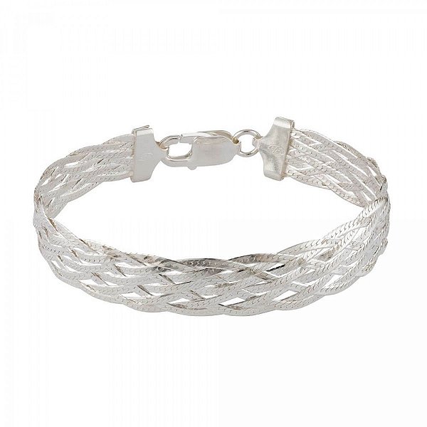Pulseira De Prata 8 Fios – Joia em Prata 925 de Qualidade