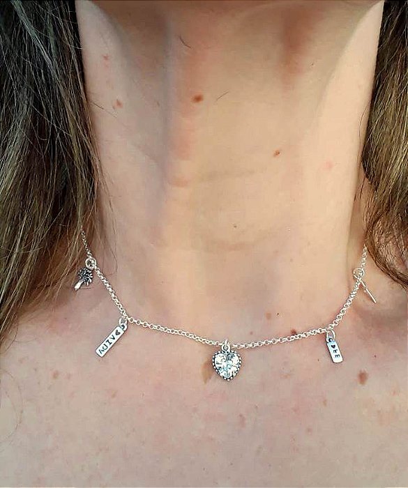 Colar De Prata Fé Na Vida – Joia em Prata 925 de Qualidade