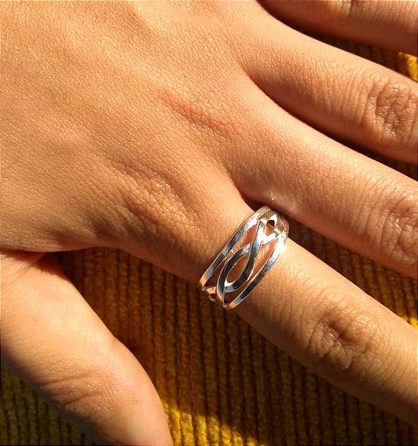 Anel De Prata Clara Diamantado Infinito Still – Joia em Prata 925 de Qualidade