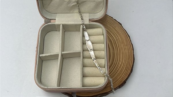 Pulseira Madre Perola 19 cm em Prata 925