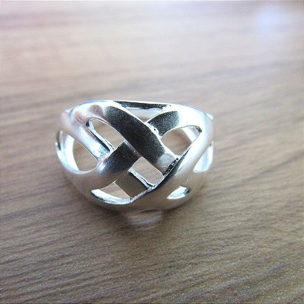 Anel De Prata Clara Bombom Cestinha – Joia em Prata 925 de Qualidade