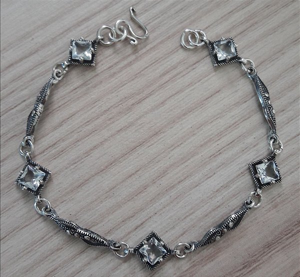 Pulseira De Prata Blossom Cristal – Joia em Prata 925 de Qualidade