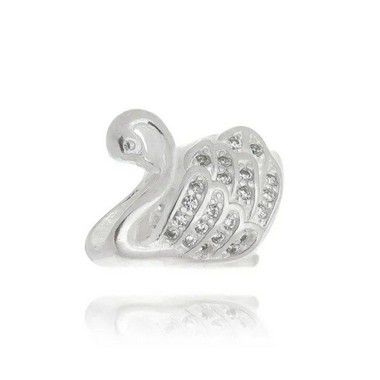 Berloque De Prata Cisne – Joia em Prata 925 de Qualidade