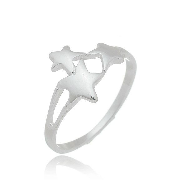 Anel De Prata Lisa Constelação – Joia em Prata 925 de Qualidade