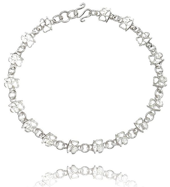 Pulseira De Prata Lisa Amor (Love) – Joia em Prata 925 de Qualidade