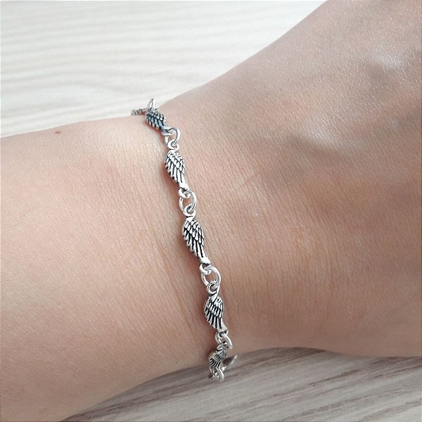 Pulseira De Prata De Bali Asas – Joia em Prata 925 de Qualidade