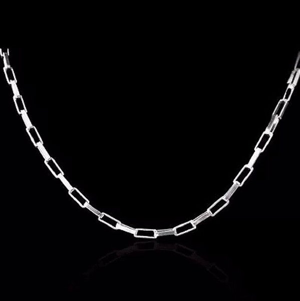 Corrente De Prata Masculina Cartier 70 X 0,2 Cm – Joia em Prata 925 de Qualidade