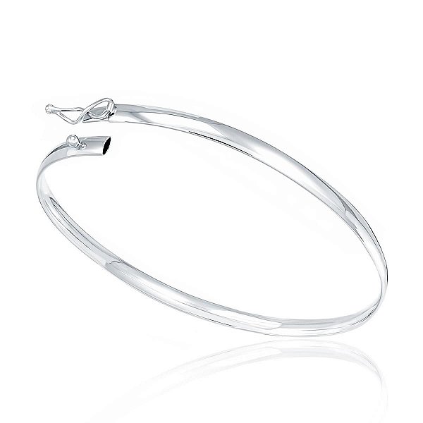 Bracelete De Prata Meia Cana 4Mm – Joia em Prata 925 de Qualidade