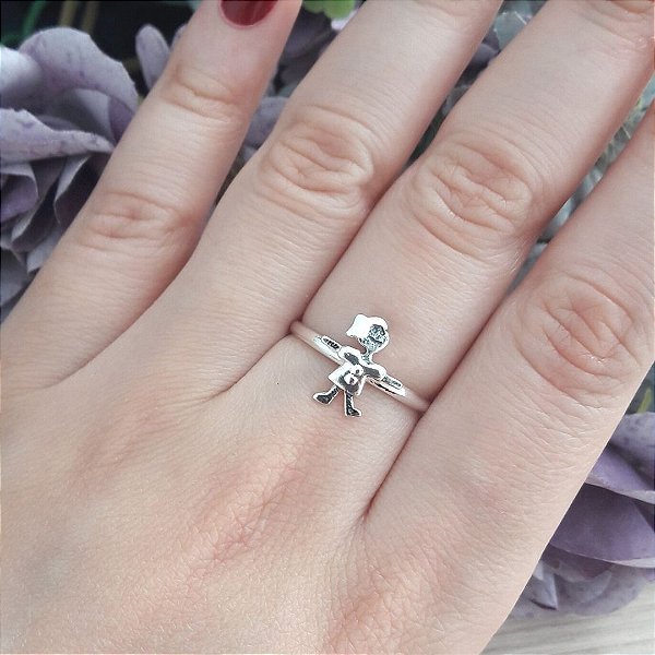 Anel De Prata Menina – Joia em Prata 925 de Qualidade