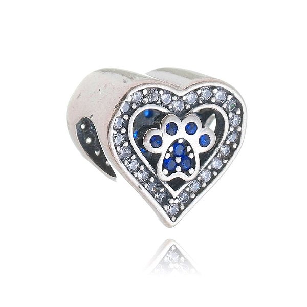 Berloque De Prata Patinha Com Micro Zirconias – Joia em Prata 925 de Qualidade