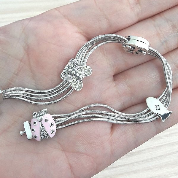 Pulseira De Prata Floresta Encantada – Joia em Prata 925 de Qualidade