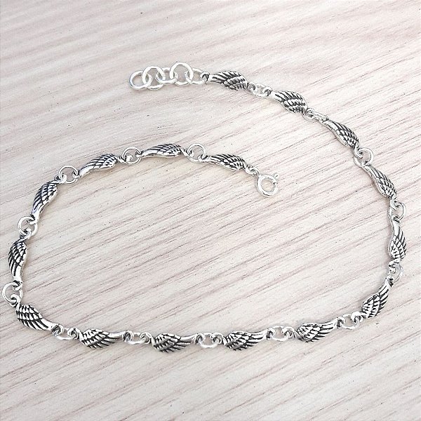 Tornozeleira De Prata Asas – Joia em Prata 925 de Qualidade