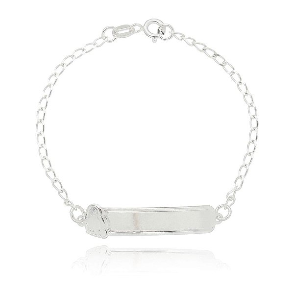 Pulseira De Prata Infantil Pezinho 14,5 Cm – Joia em Prata 925 de Qualidade