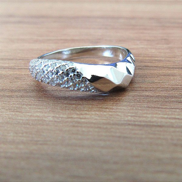 Anel De Prata Curling – Joia em Prata 925 de Qualidade