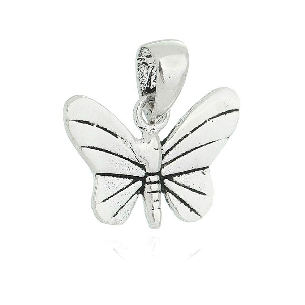 Pingente De Prata Bali Borboleta  – Joia em Prata 925 de Qualidade