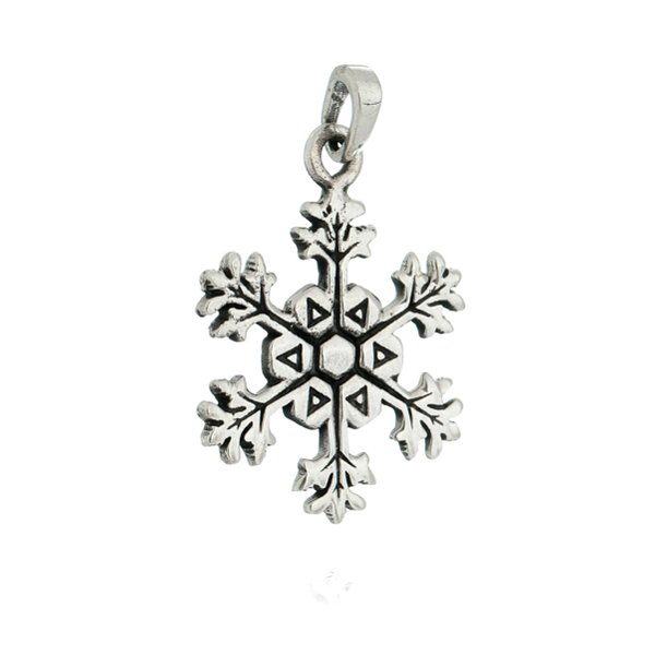 Pingente De Prata Bali Floco De Neve – Joia em Prata 925 de Qualidade