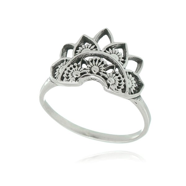 Anel De Prata Bali Índia – Joia em Prata 925 de Qualidade