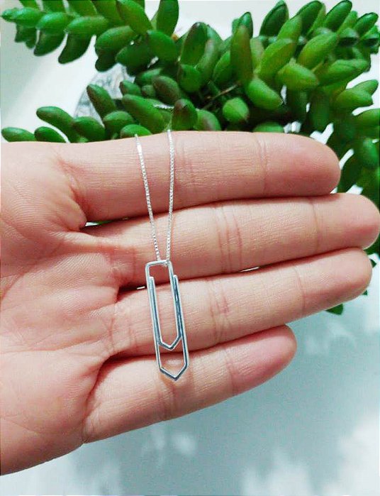 Colar De Prata Clips – Joia em Prata 925 de Qualidade