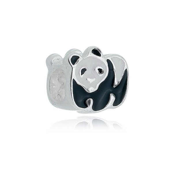 Berloque De Prata Urso Panda – Joia em Prata 925 de Qualidade