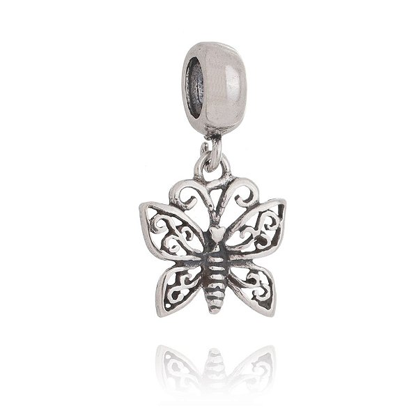 Berloque De Prata Borboleta – Joia em Prata 925 de Qualidade