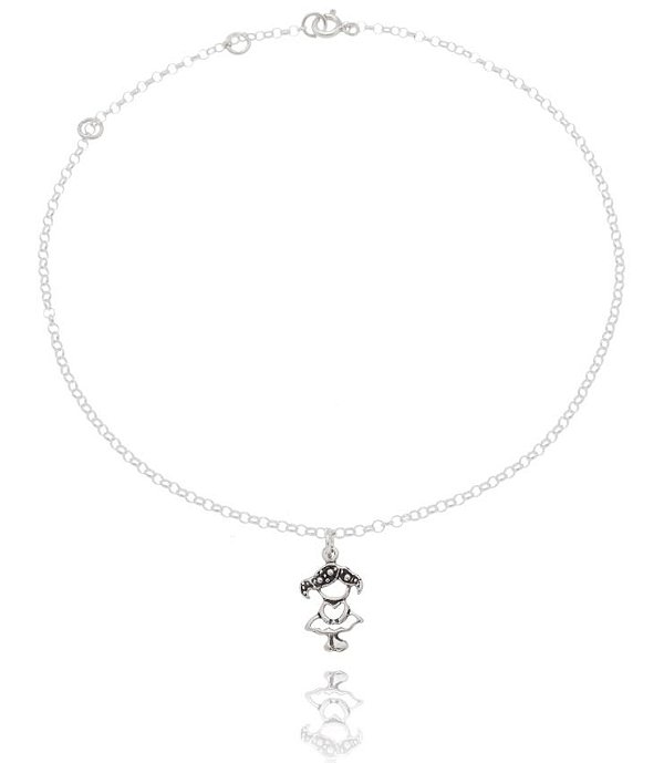 Tornozeleira De Prata Menina – Joia em Prata 925 de Qualidade