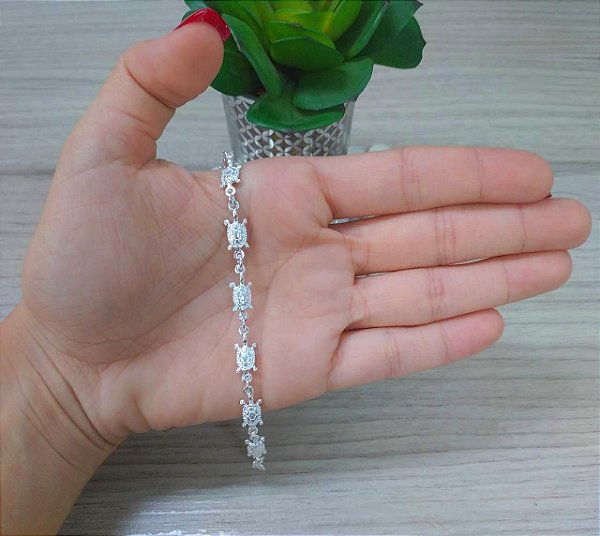 Pulseira De Prata Tartaruga – Joia em Prata 925 de Qualidade