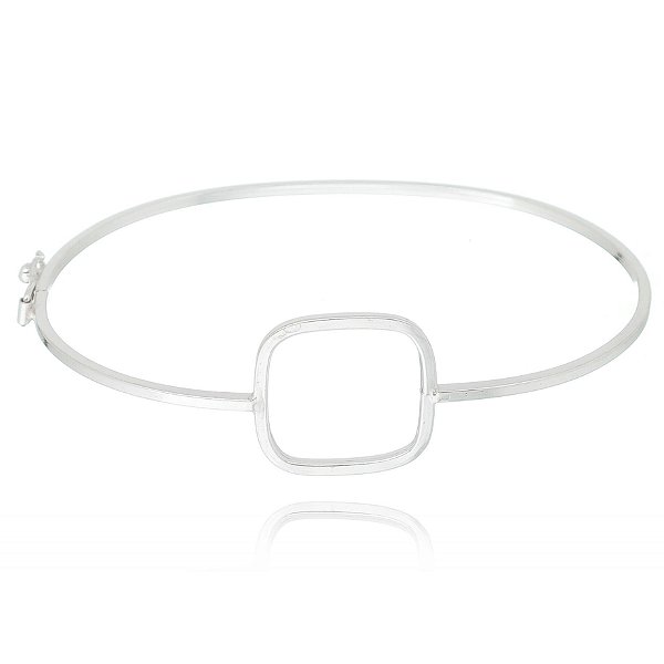 Bracelete De Prata Geométrico – Joia em Prata 925 de Qualidade