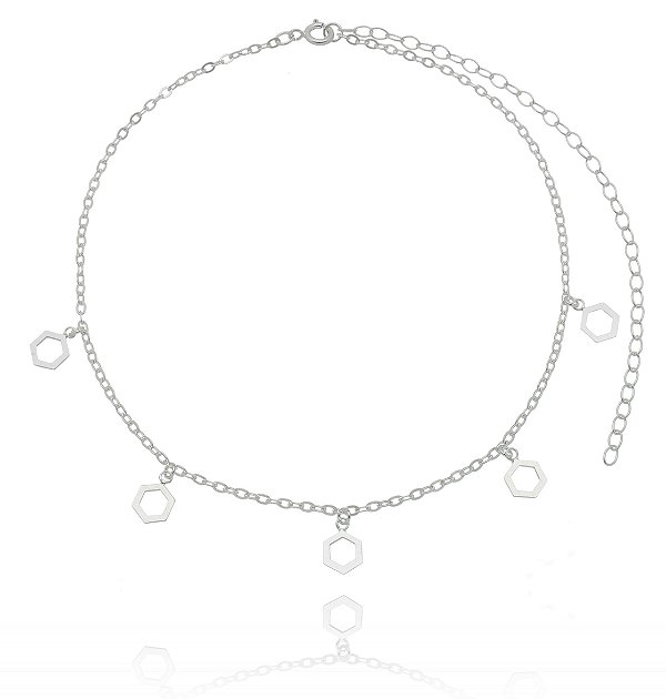 CHOKER DE PRATA GEOMETRIA