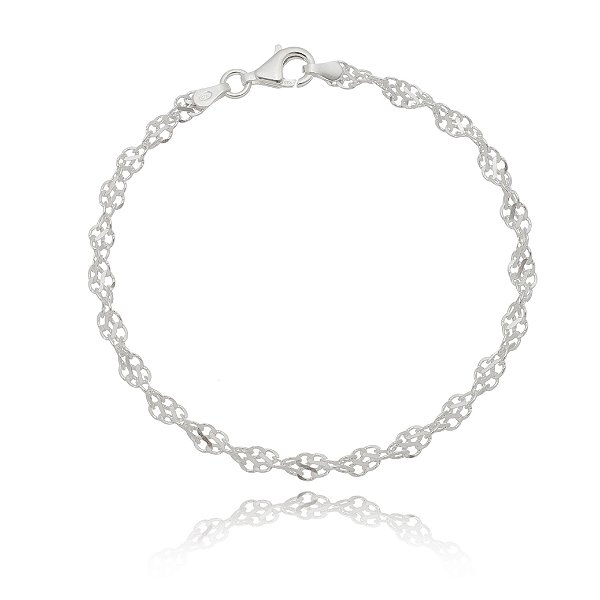 Pulseira De Prata Feminina 19 Cm – Joia em Prata 925 de Qualidade