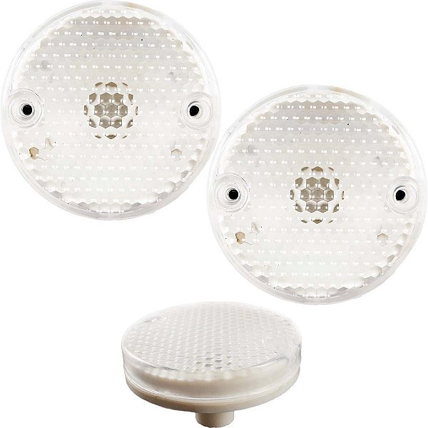 Lanterna Dianteira Delimitadora de Teto Ø7cm Cristal com Soquete - 2 peças