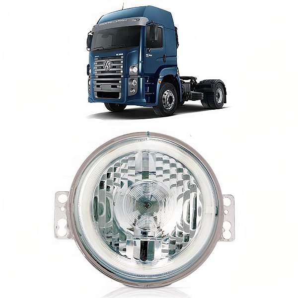 Lanterna Dianteira para Caminhão VW Constellation com DLR LED 24volts