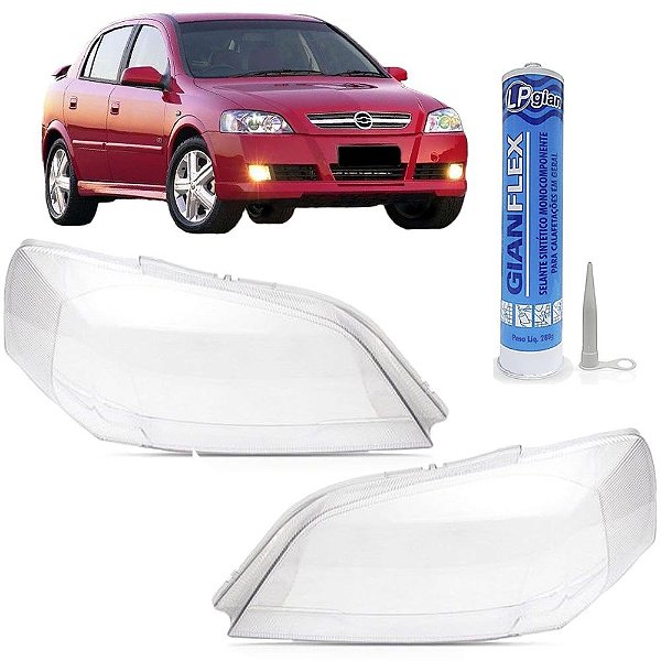 PAR Lente Farol Astra 2003 2004 2005 2006 2007 2008 a 2012 + Adesivo