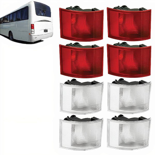 8 Lanterna Traseira para Ônibus Busscar Rodoviário El-Buss 320