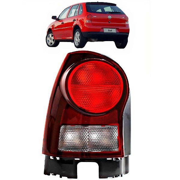 Lanterna Traseira VW Gol Power G4 2006 2007 2008 2009 2010 2011 Lado Esquerdo