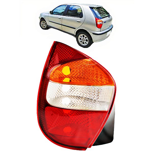 Lanterna Traseira Palio Fire 01 02 03 04 05 06 Tri Base Preta LE
