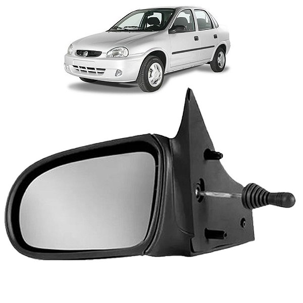 Retrovisor com Controle Corsa Sedan Classic 93 94 95 96 97 98 99 2000 2001 2002 Lado Esquerdo